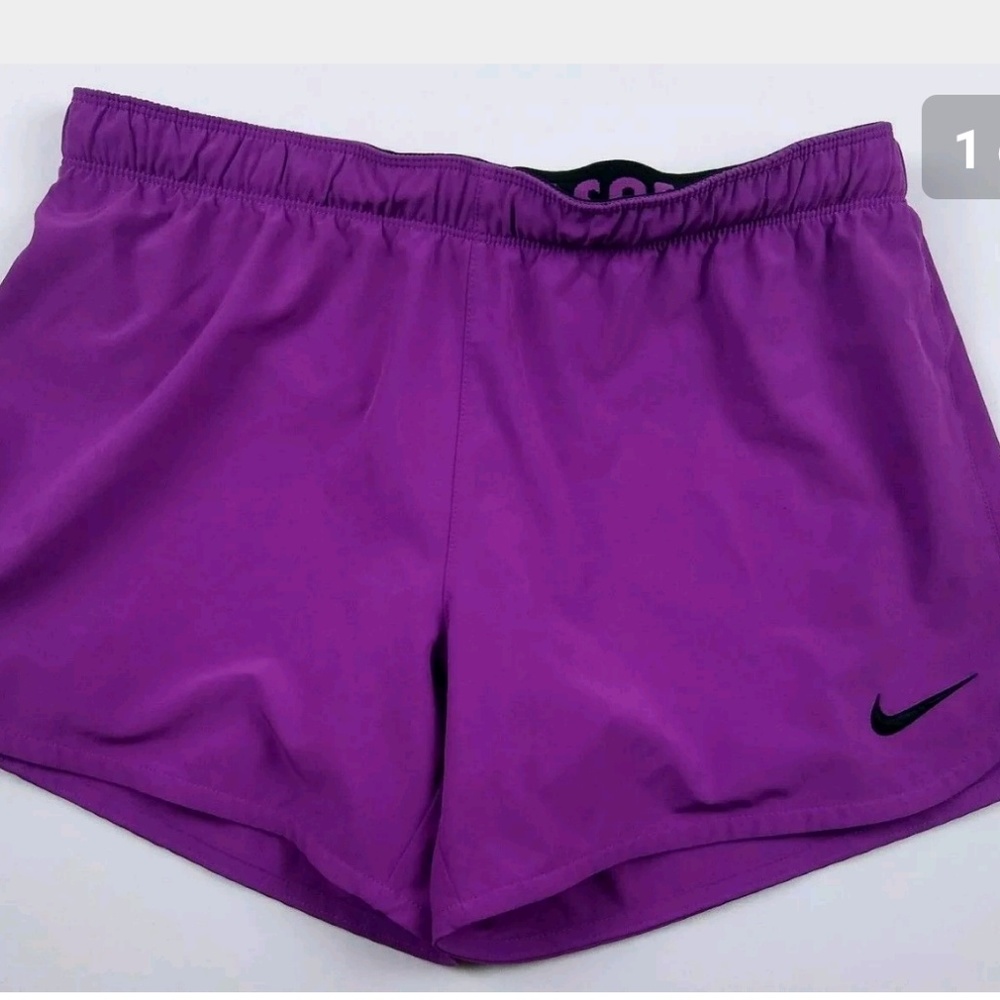 Bright purple running shorts